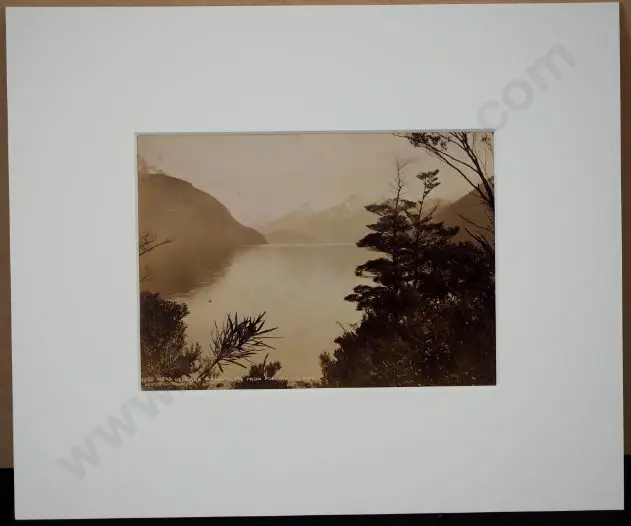 BURTON Brothers (c.1880-1885) - Head of Lake Manapouri from Pomona Island, c.1880 Image 1++