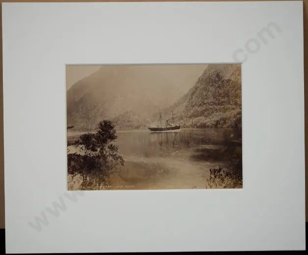 BURTON Brothers (c.1880-1885) - Wet Jacket Arm, Dusky Sound, c.1880 Image 1++