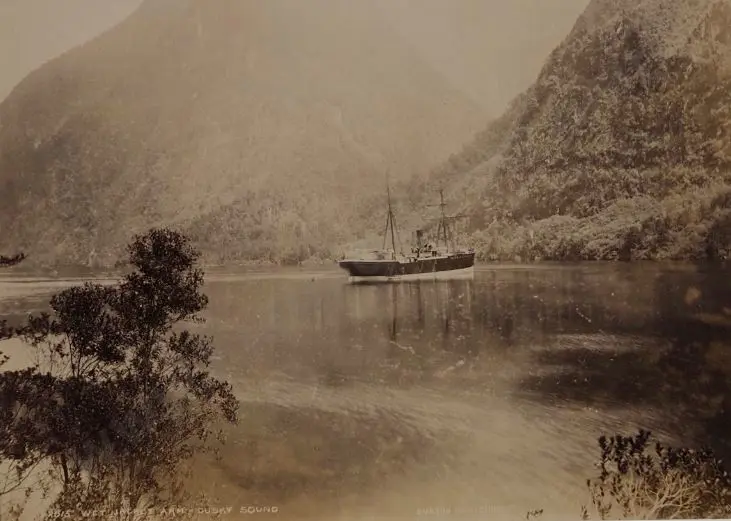 BURTON Brothers (c.1880-1885) - Wet Jacket Arm, Dusky Sound, c.1880 Image 1++