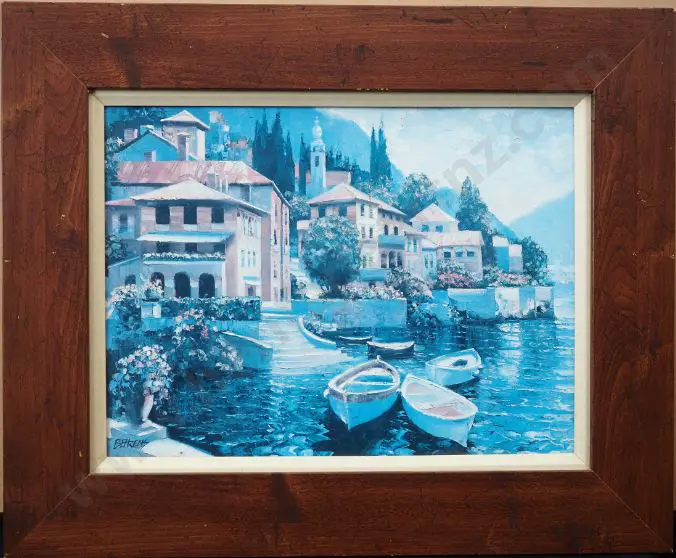 BEHRENS, Howard (1933-2014) - Behrens Village, Lake Como Image 1++