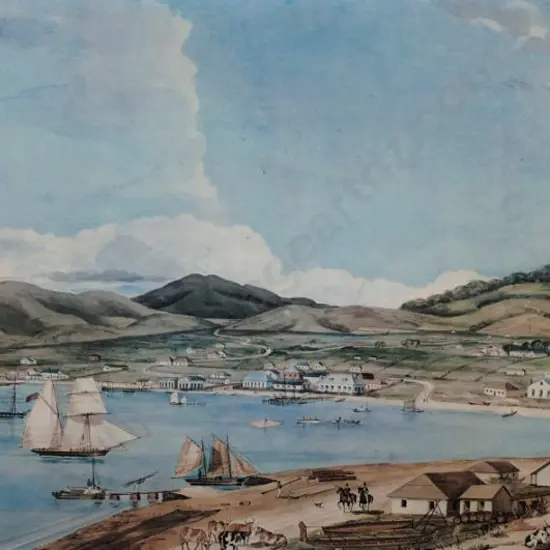 HEAPHY, Charles (1822-1881) - Lambton Harbour and Wellington, April 1841