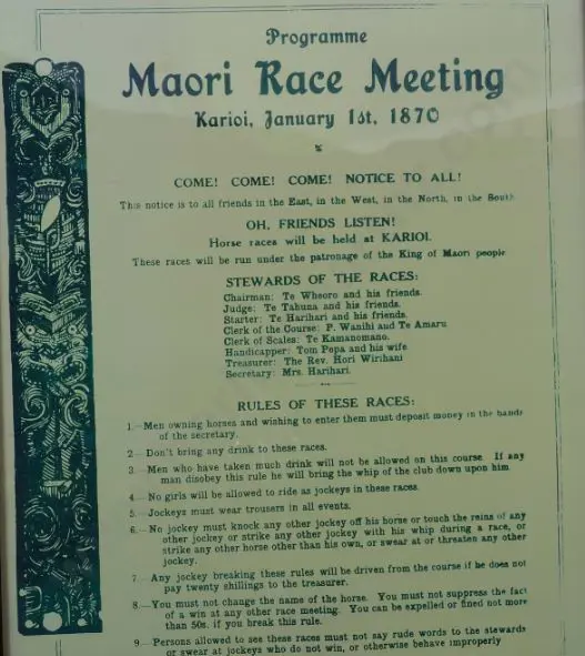 UNKNOWN - Maori Race Meeting 1870 Image 1++