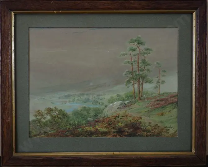 BINGLEY, Henry Harding (1887-1972) - Above the Winding Dee Image 1++