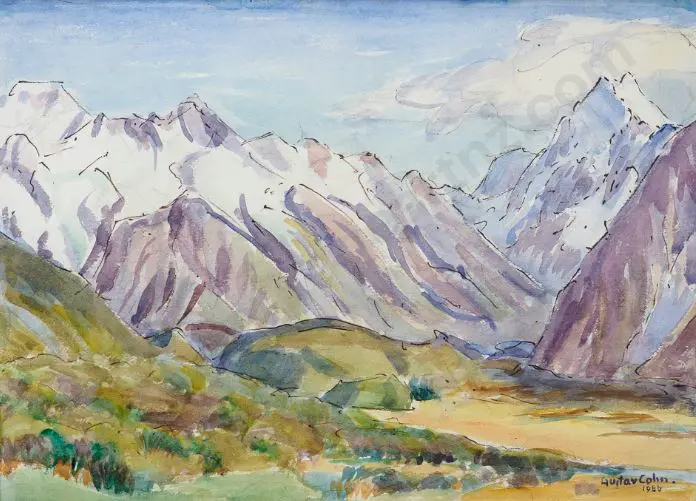 COHN, Gustav (1942-) - Mountain Scene Image 1++