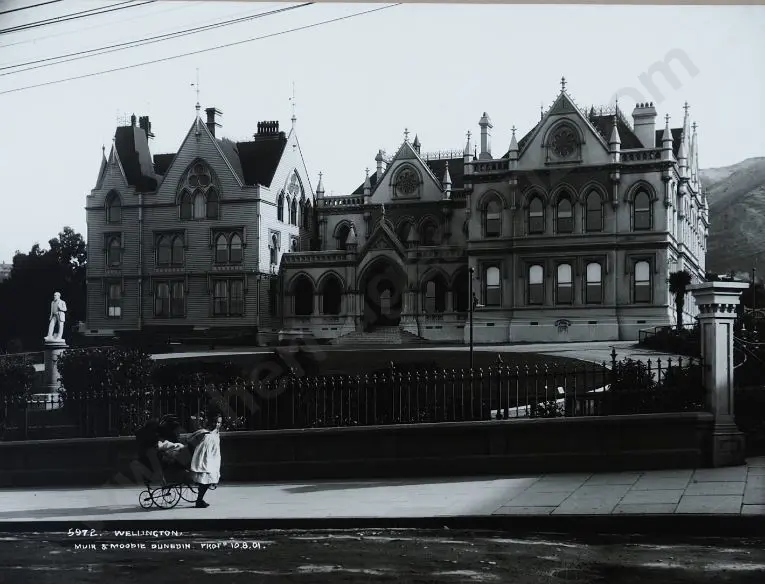 MUIR & MOODIE - photographers (1898-1916) - Wellington - Parliament Buildings, 10th August 1901 Image 1++