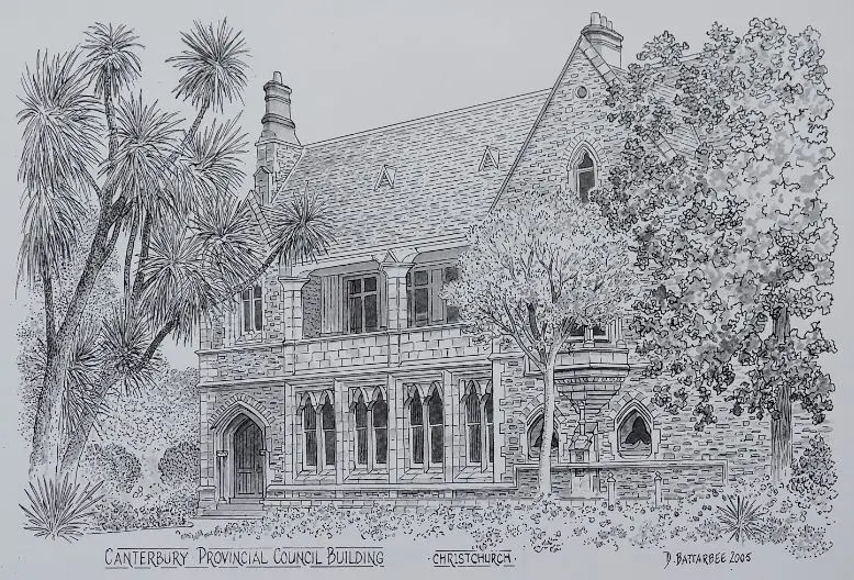 BATTARBEE, David (1939-) - Christchurch, Canterbury Provincial Museum Image 1++