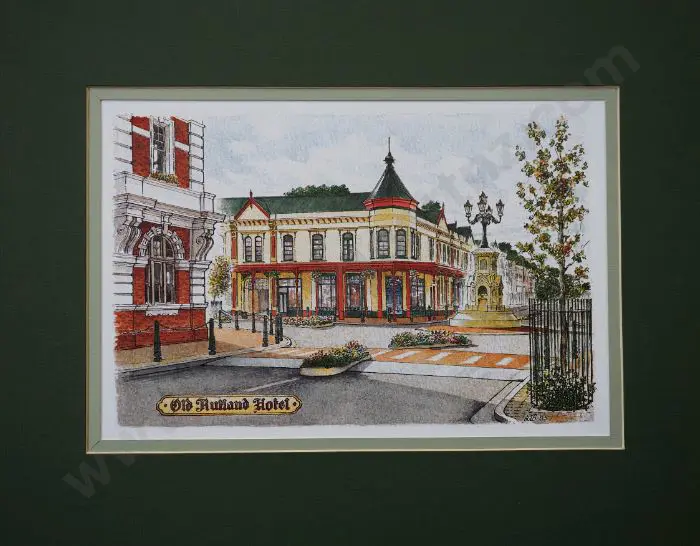 BATTARBEE, David (1939-) - Whanganui, Old Rutland Hotel Image 1++