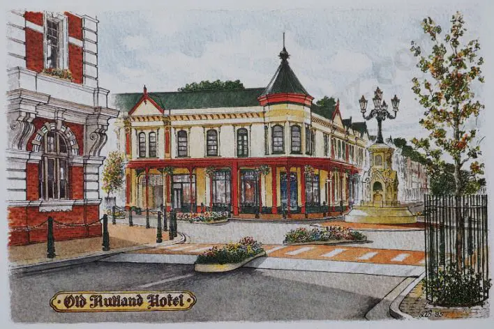 BATTARBEE, David (1939-) - Whanganui, Old Rutland Hotel Image 1++