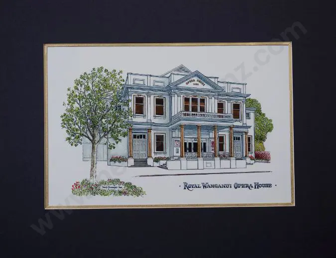 BATTARBEE, David (1939-) - Whanganui, Opera House Image 1++