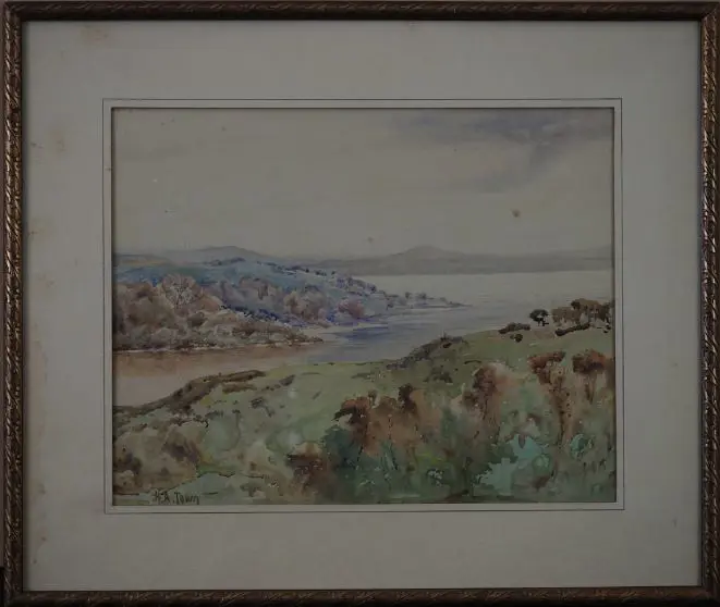 TOWN, H.A. - Estuary with Sand Dunes Image 1++