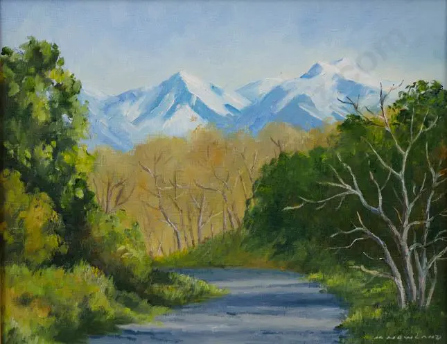 NEWLAND, Mavis (20th Cent.) - Upper Matahiwi Road, Masterton Image 1++