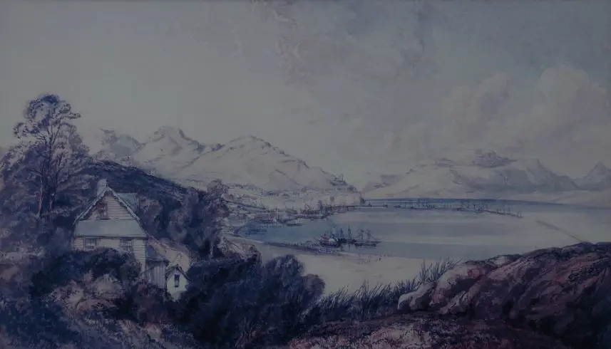 CANE, Thomas - Lyttelton Harbour, 1884 Image 1++