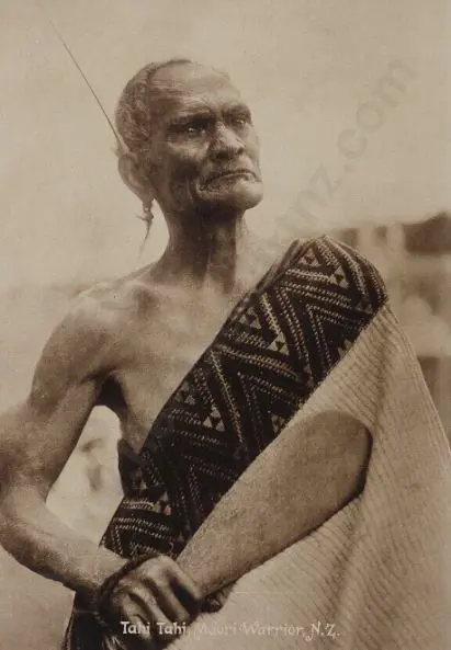 UNKNOWN - Tahi Tahi, Maori Warrior, c.1910 Image 1++