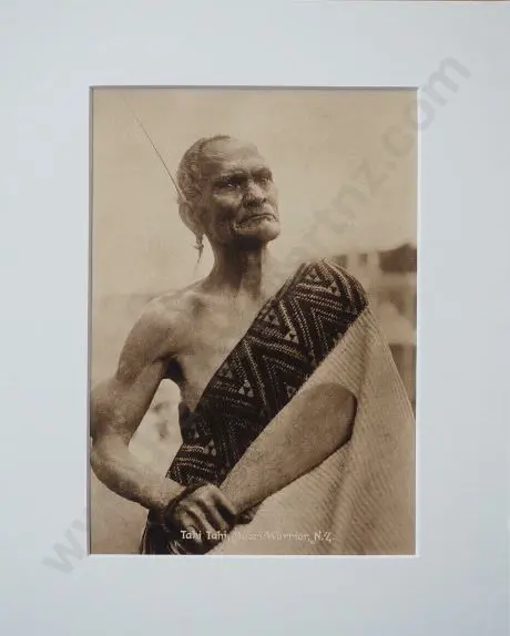UNKNOWN - Tahi Tahi, Maori Warrior, c.1910 Image 1++