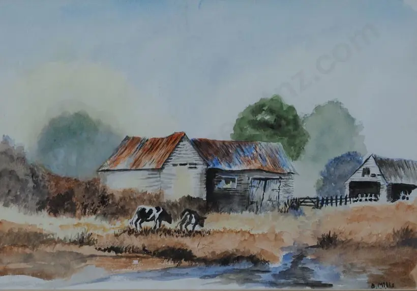 MILLS, B. - Farm Scene Image 1++