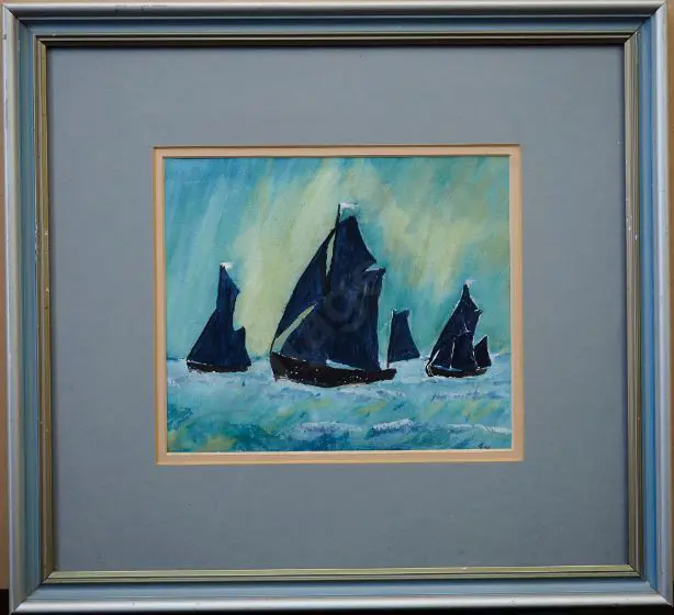 E.W. - Three boats at sea Image 1++