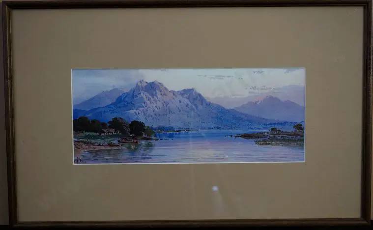 UNKNOWN - Italian Lake scene Image 1++