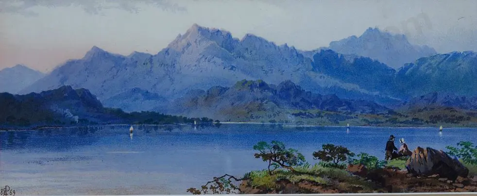 UNKNOWN - Italian Lake scene Image 1++