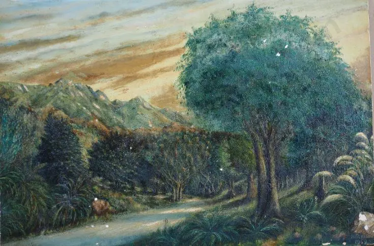 TARLING, H - Road through Forest Mountain Image 1++