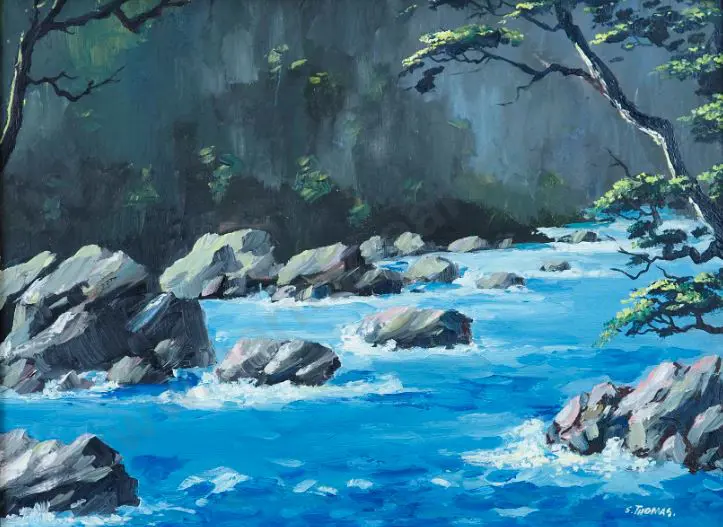 THOMAS, E. (20th Cent.) - Hollyford River Image 1++