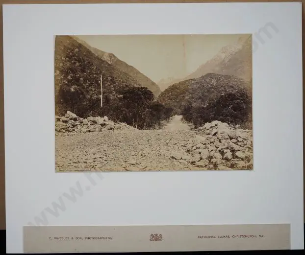 WHEELER, Edmund (1800-1877) - Foot of the Otira Gorge Image 1++
