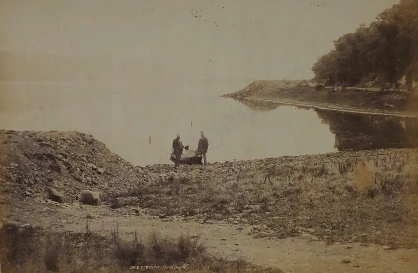 WHEELER, Edmund (1800-1877) - Lake Forsyth, Looking West Image 1++