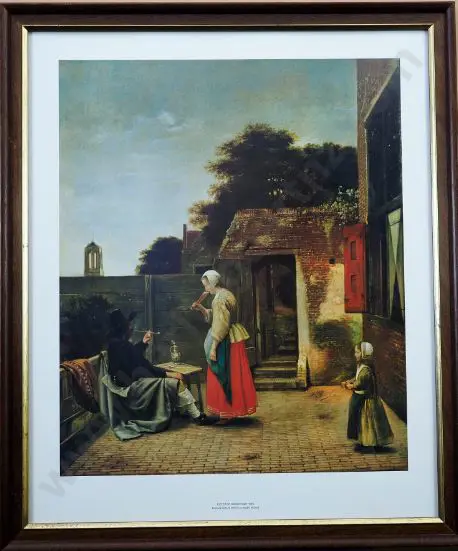 HOOCH, Peter de (1629-1688) - Courtyard at Delft Image 1++