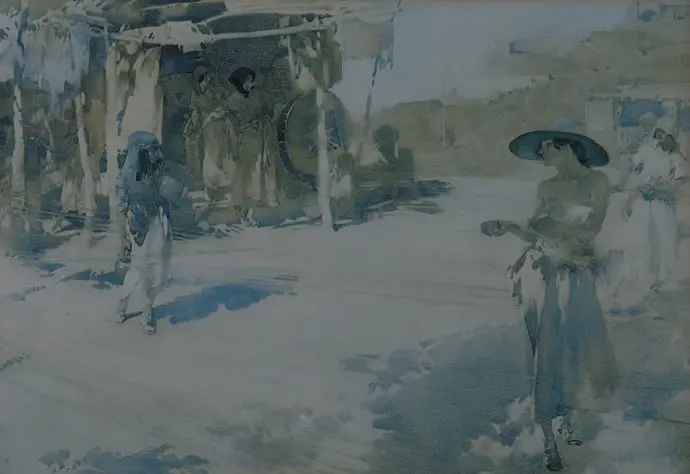 FLINT, Sir William Russell - Ropemakers of Aragon Image 1++