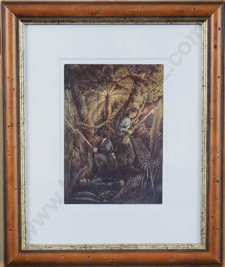 VON TEMPSKY, Gustavus Ferdinand (1828-1868) - Two Men of the 65th Regiment Guarding the Body of An Officer Image 1++