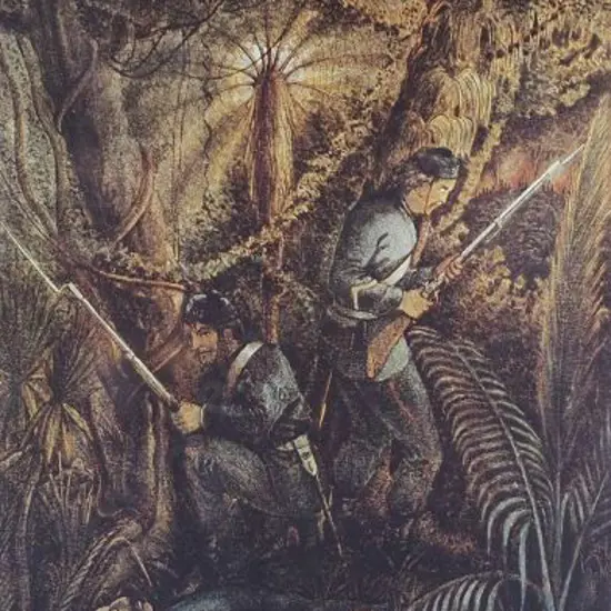 VON TEMPSKY, Gustavus Ferdinand (1828-1868) - Two Men of the 65th Regiment Guarding the Body of An Officer