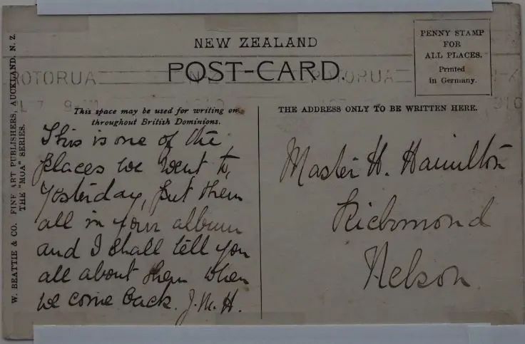 UNKNOWN Photographer - Through Steaming Hills & Boiling Waters - Lake Rotomahana - c.1900 Image 1++