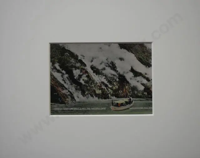 UNKNOWN Photographer - Through Steaming Hills & Boiling Waters - Lake Rotomahana - c.1900 Image 1++