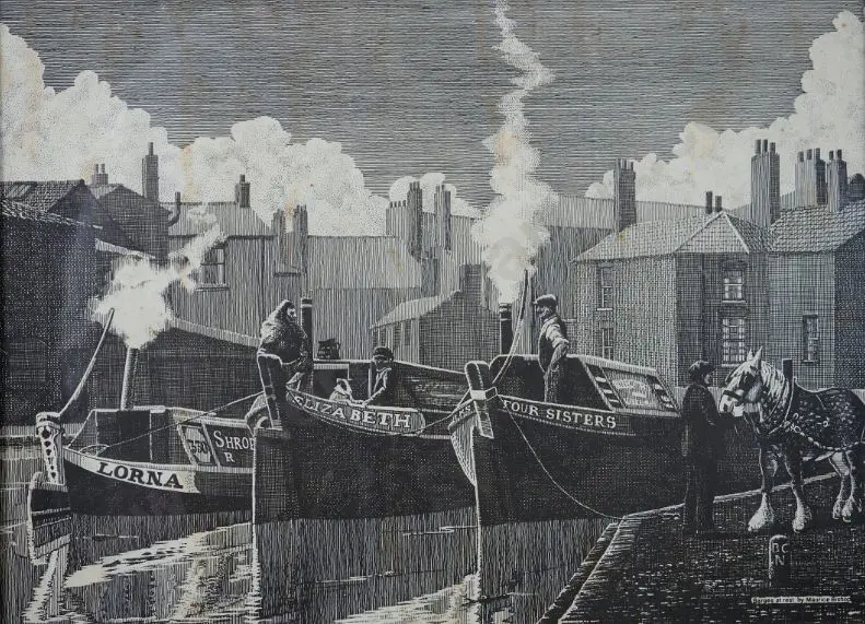 BISHOP, Maurice - Barges at Rest Image 1++