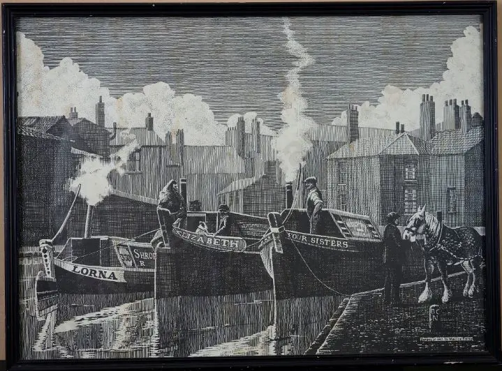 BISHOP, Maurice - Barges at Rest Image 1++