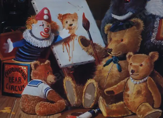 UNKNOWN - Chiddington Bear Circus (3 Bears and a Clown) Image 1++