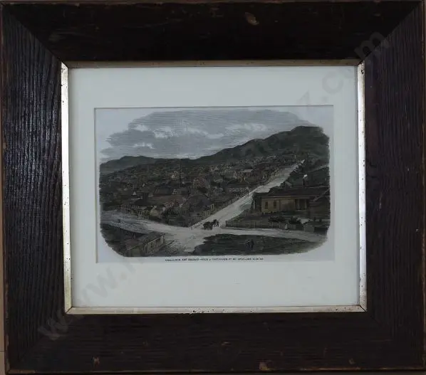 ILLUSTRATED London News - Corner of Willis and Manners Street, Wellington, 1859 Image 1++