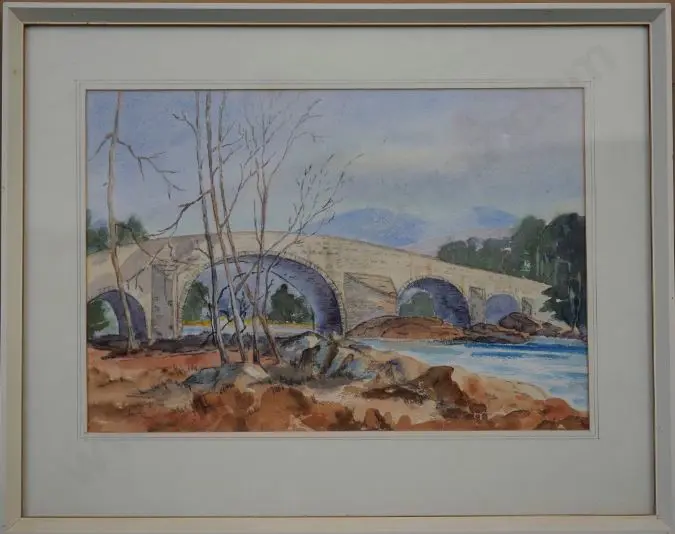UNKNOWN Artist (A45) - Bridge over River Image 1++