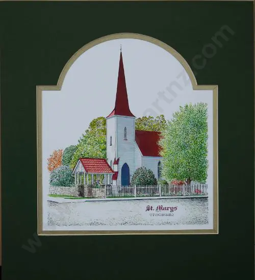 BATTARBEE, David (1939-) - St Mary's Church, Upukongaro Image 1++