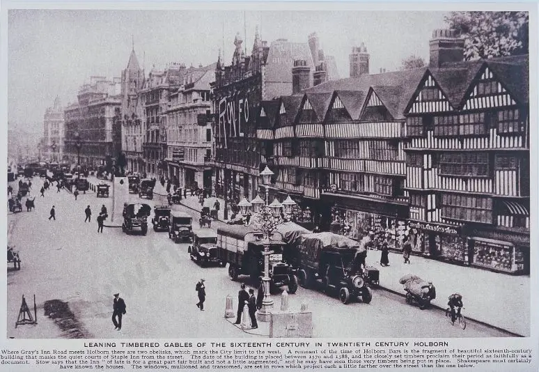 UNKNOWN Artist (A69) - London - Gray's Inn Road c.1920 Image 1++
