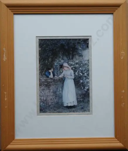 ALLINGHAM, Helen (1848-1926) - Over the Garden Wall Image 1++