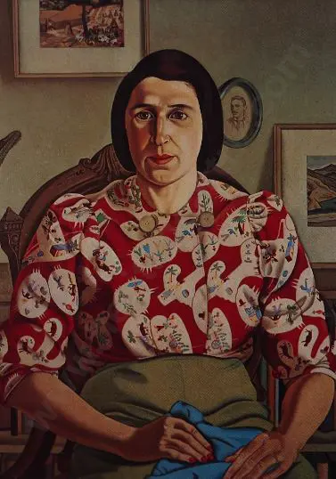 ANGUS, Rita (1908-1970) - Betty Curnow - 1942 Image 1++