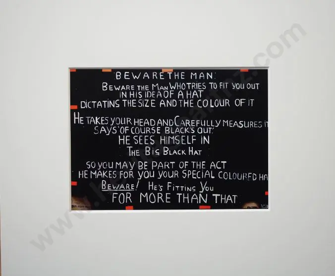 FRIZZELL, Dick (1943-) - Beware the Man - 2011 Image 1++