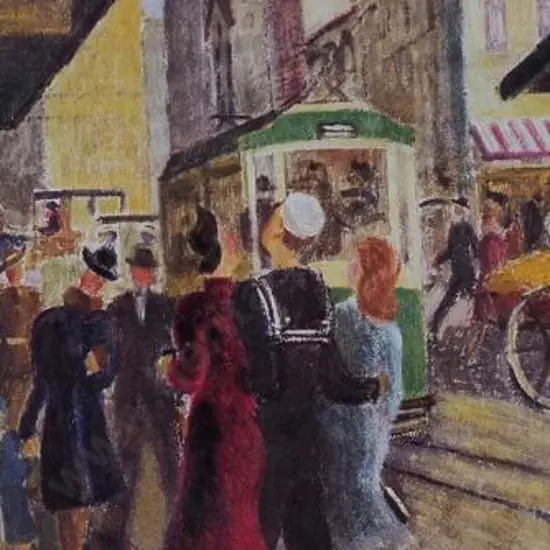 STEWART, Helen (1900-1983) - Wellington Street Scene