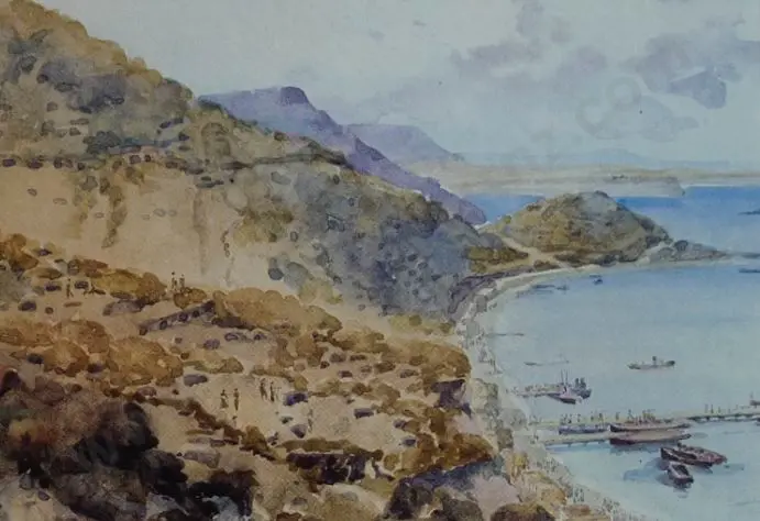 MOORE-JONES, Horace M. (1868-1922) - Anzac Cove, Gallipoli Image 1++