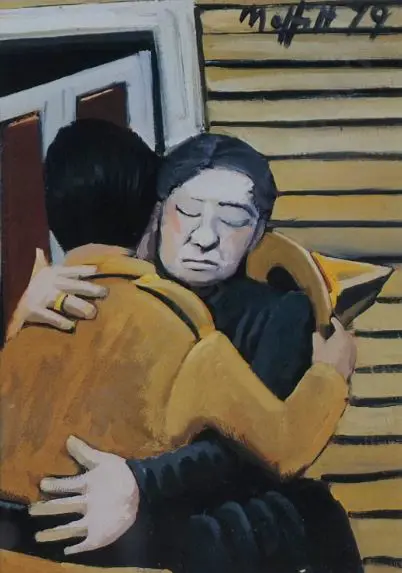 MOFFITT, Trevor (1936-2006) - Greeting Mother, No 25, 1979 Image 1++