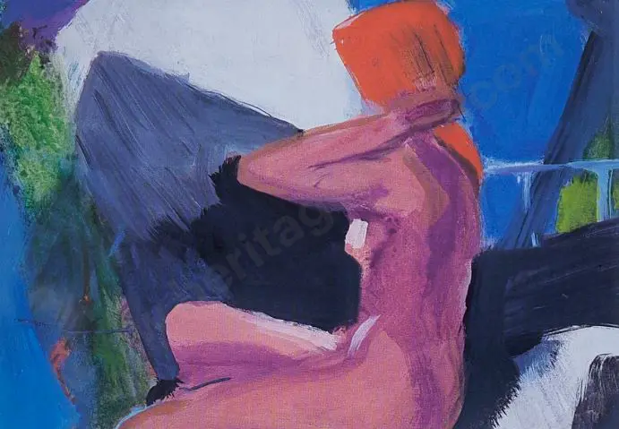 MANSON, Cecil (1896-1987) - Nude, Red Cap, 1968 Image 1++
