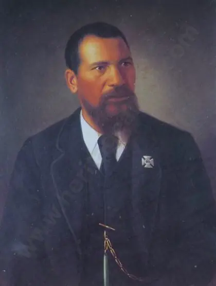 LINDAUER, Gottfried (1839-1926) - Nicholas Ellison (Ngai Tahu), British Royal Artillery Image 1++