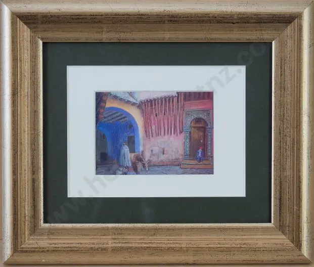 WEEKS, John (1888-1965) - Courtyard in Algiers Image 1++