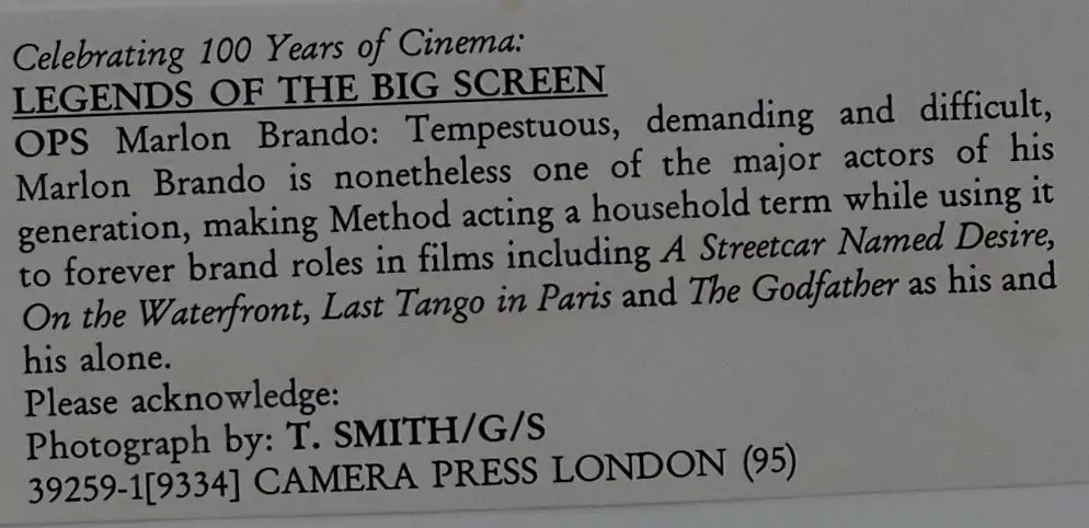 CAMERA Press, London - Marlon Brando, Actor - Tempestuous & Demanding Image 1++