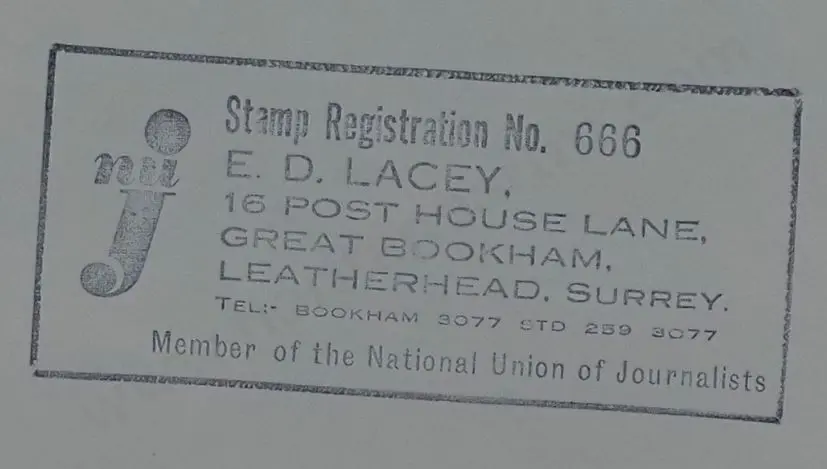 LACEY, E.D. - Olympic Games, 1964, 10,000 Metres Image 1++